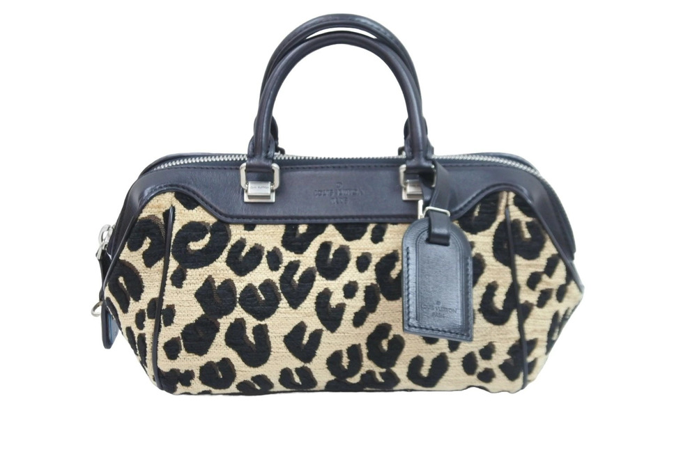 Louis Vuitton Handbag Leopard Baby Black Beige